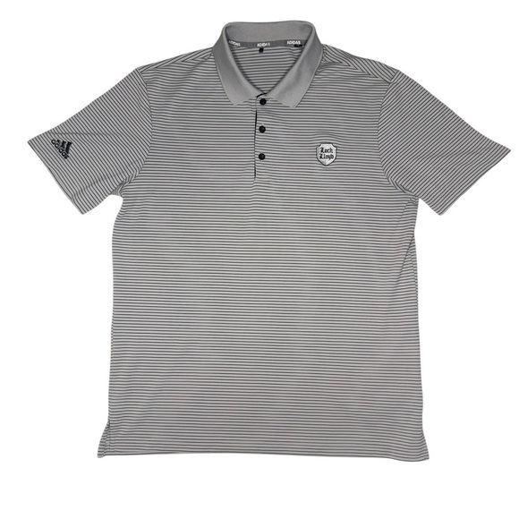 adidas Other - Adidas Loch Lloyd Golf Polo Gray Striped Country Club Men’s Large Kansas City